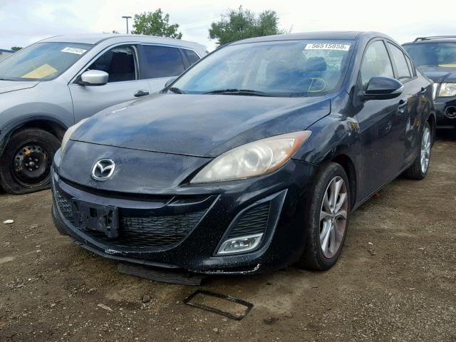 JM1BL1S69A1163345 - 2010 MAZDA 3 S BLACK photo 2