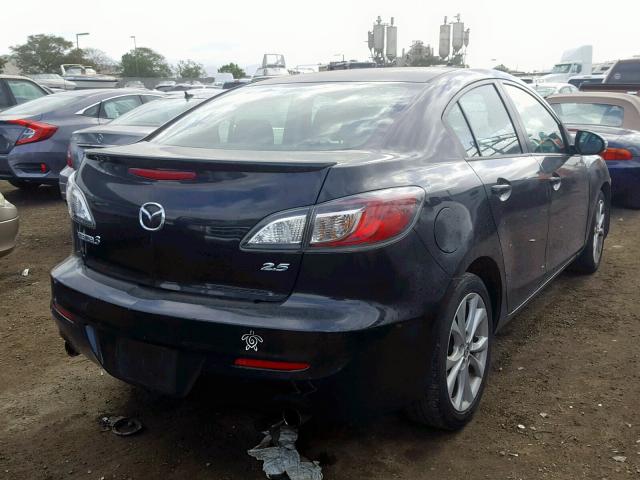 JM1BL1S69A1163345 - 2010 MAZDA 3 S BLACK photo 4