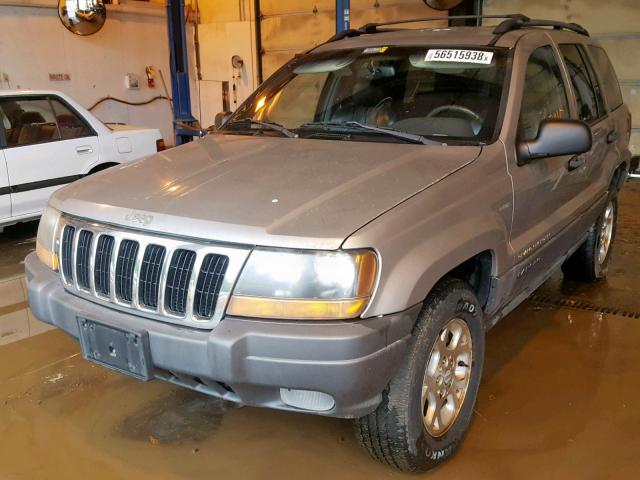 1J4GW48SX1C644836 - 2001 JEEP GRAND CHER GRAY photo 2