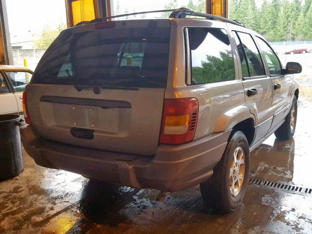 1J4GW48SX1C644836 - 2001 JEEP GRAND CHER GRAY photo 4