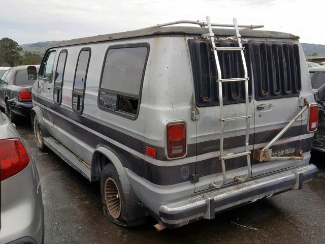 2B6HB23TXEK309595 - 1984 DODGE RAM VAN B2 SILVER photo 3