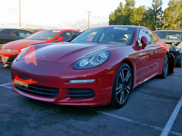 WP0AA2A78GL006792 - 2016 PORSCHE PANAMERA 2 RED photo 2