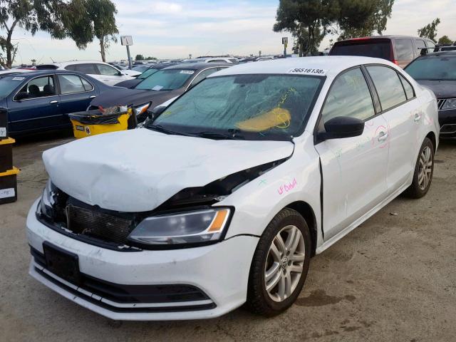 3VW2K7AJ7FM2 - 2015 VOLKSWAGEN JETTA BASE WHITE photo 2