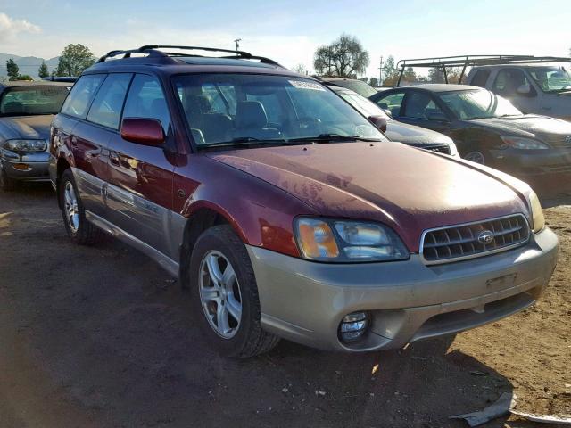 4S3BH806047610367 - 2004 SUBARU LEGACY OUT MAROON photo 1