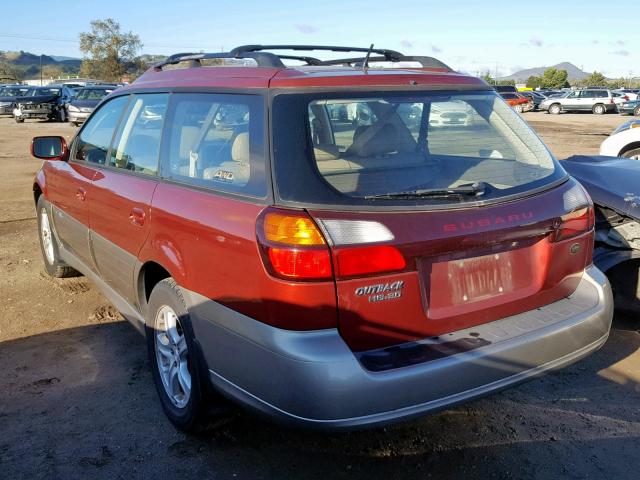 4S3BH806047610367 - 2004 SUBARU LEGACY OUT MAROON photo 3