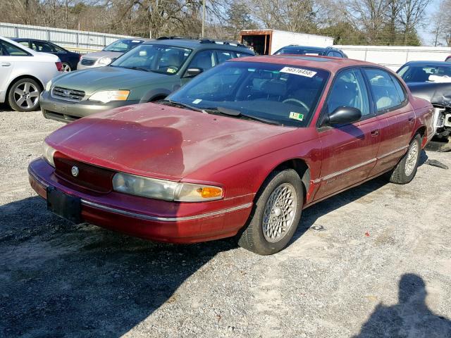 2C3HC56FXTH309272 - 1996 CHRYSLER LHS RED photo 2