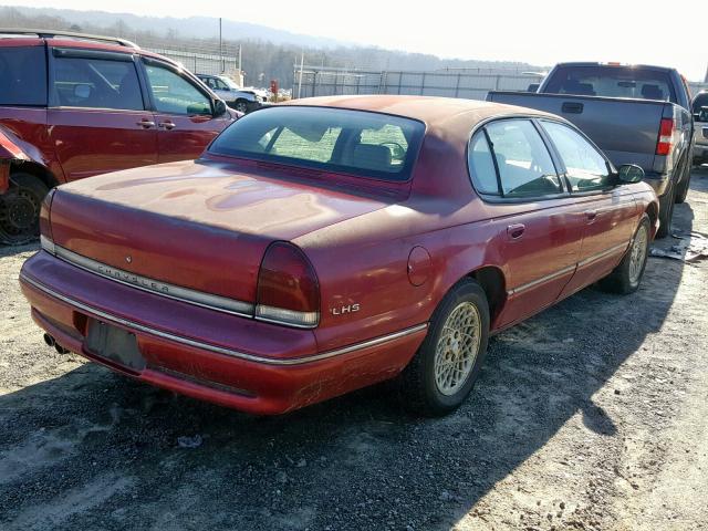 2C3HC56FXTH309272 - 1996 CHRYSLER LHS RED photo 4