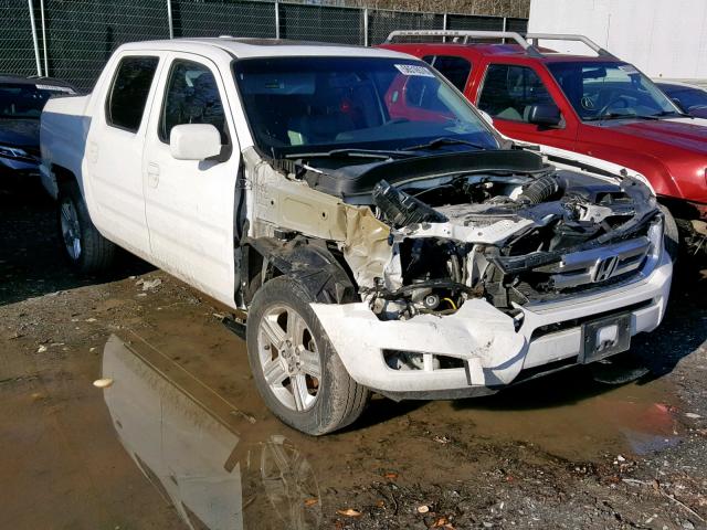 5FPYK1F54BB006952 - 2011 HONDA RIDGELINE WHITE photo 1