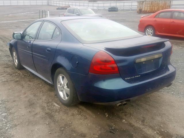 2G2WS542851156509 - 2005 PONTIAC GRAND PRIX ლურჯი ფოტო 3