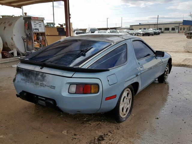 WP0JA0929BS821451 - 1981 PORSCHE 928 BLUE photo 4