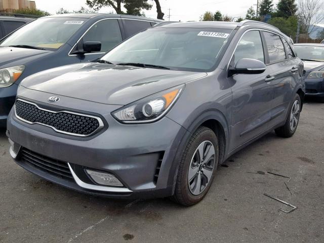 KNDCC3LCXJ5127337 - 2018 KIA NIRO EX BLACK photo 2