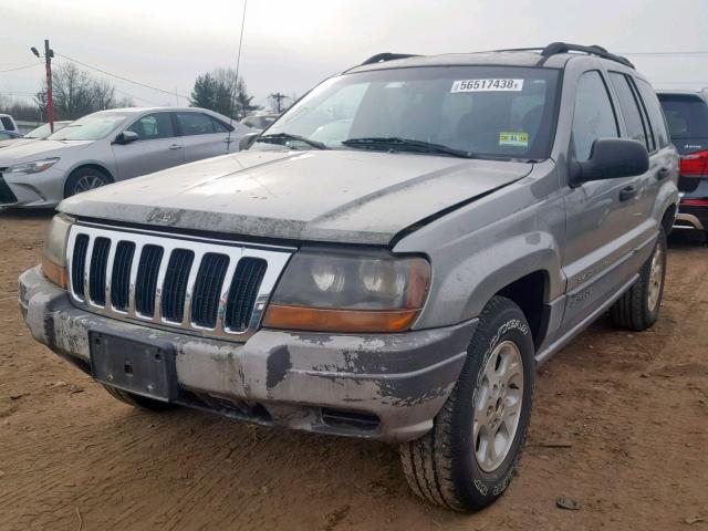 1J4GW48S71C540188 - 2001 JEEP GRAND CHER GRAY photo 2