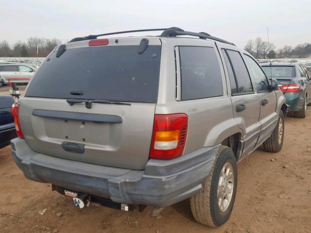 1J4GW48S71C540188 - 2001 JEEP GRAND CHER GRAY photo 4