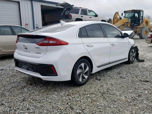 KMHC75LC9HU048981 - 2017 HYUNDAI IONIQ SEL WHITE photo 4