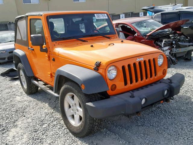 1C4AJWAG7CL193203 - 2012 JEEP WRANGLER S ORANGE photo 1