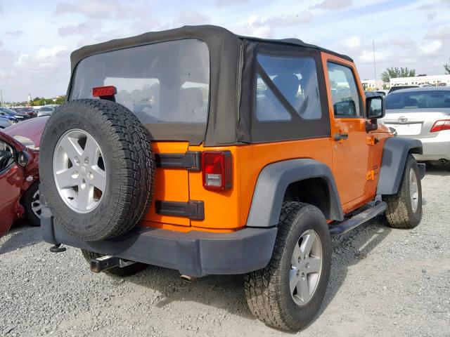 1C4AJWAG7CL193203 - 2012 JEEP WRANGLER S ORANGE photo 4