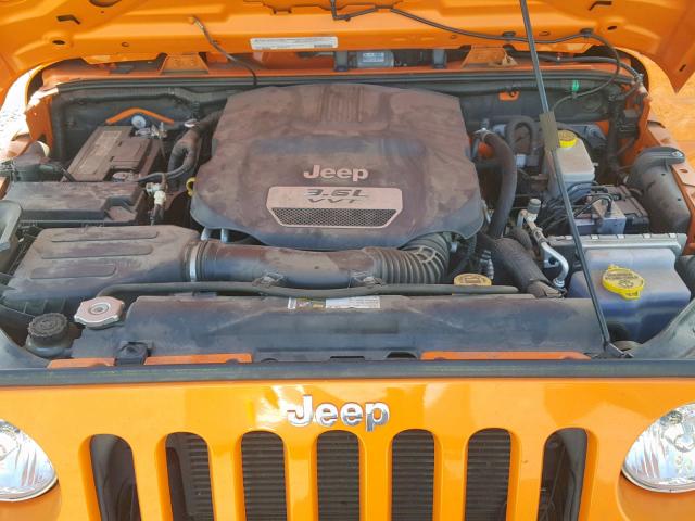 1C4AJWAG7CL193203 - 2012 JEEP WRANGLER S ORANGE photo 7