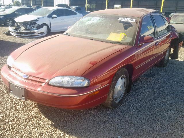 2G1WN52M4S1171620 - 1995 CHEVROLET LUMINA LS RED photo 2