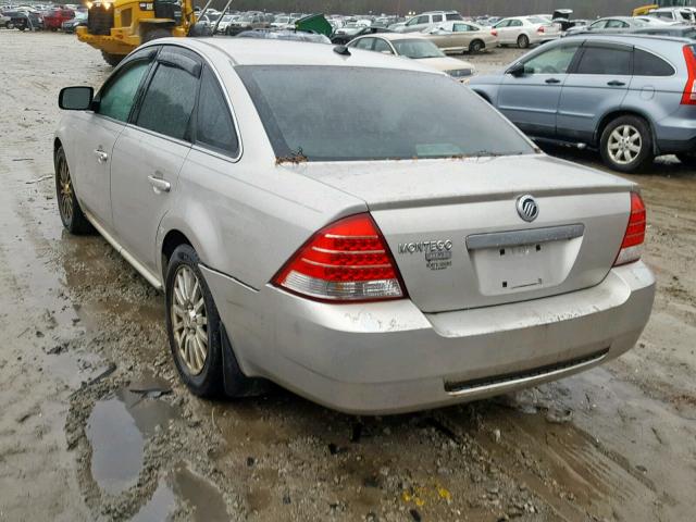 1MEHM42117G606248 - 2007 MERCURY MONTEGO PR GRAY photo 3