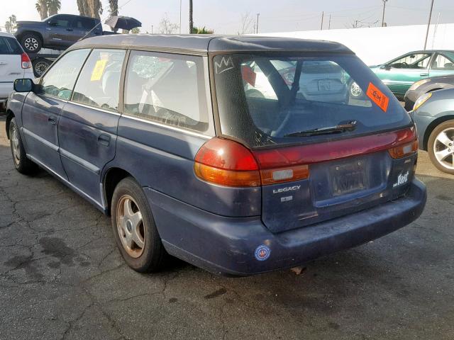 4S3BK4358T7932511 - 1996 SUBARU LEGACY L BLUE photo 3