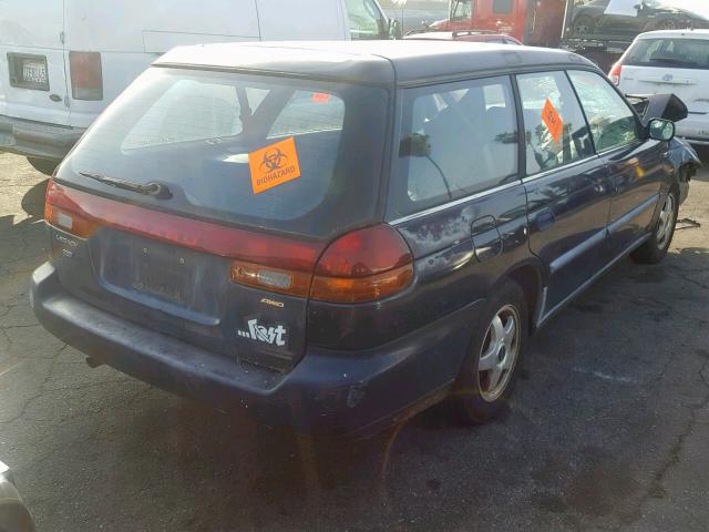 4S3BK4358T7932511 - 1996 SUBARU LEGACY L BLUE photo 4