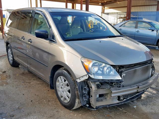 5FNRL3H22AB018069 - 2010 HONDA ODYSSEY LX BROWN photo 1