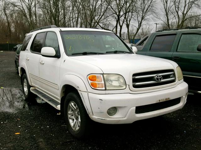 5TDBT48A93S184926 - 2003 TOYOTA SEQUOIA LI WHITE photo 1