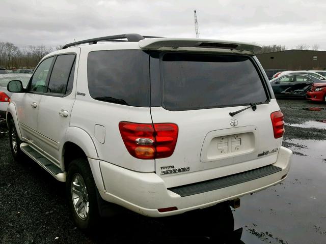 5TDBT48A93S184926 - 2003 TOYOTA SEQUOIA LI WHITE photo 3