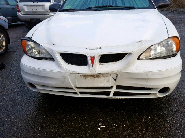 1G2NF52E54M517551 - 2004 PONTIAC GRAND AM S WHITE photo 9