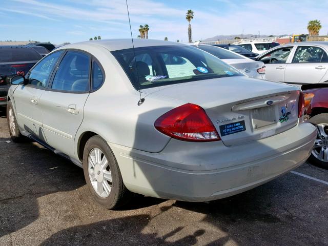 1FAFP56255A299391 - 2005 FORD TAURUS SEL GREEN photo 3