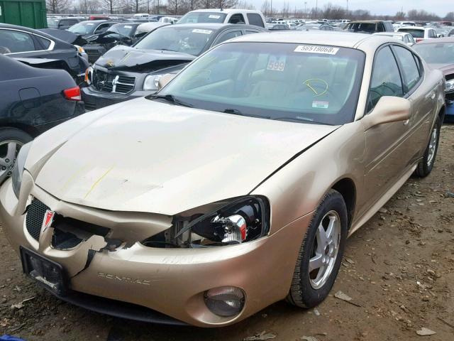 2G2WP522841252109 - 2004 PONTIAC GRAND PRIX BEIGE photo 2