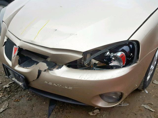 2G2WP522841252109 - 2004 PONTIAC GRAND PRIX BEIGE photo 9