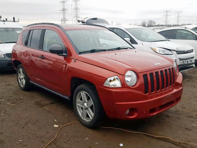 1J8FT47W17D112224 - 2007 JEEP COMPASS RED photo 1