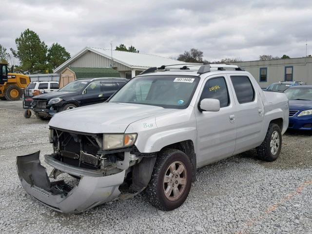 2HJYK16546H523690 - 2006 HONDA RIDGELINE SILVER photo 2