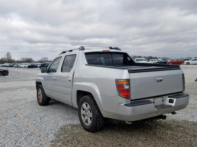 2HJYK16546H523690 - 2006 HONDA RIDGELINE SILVER photo 3