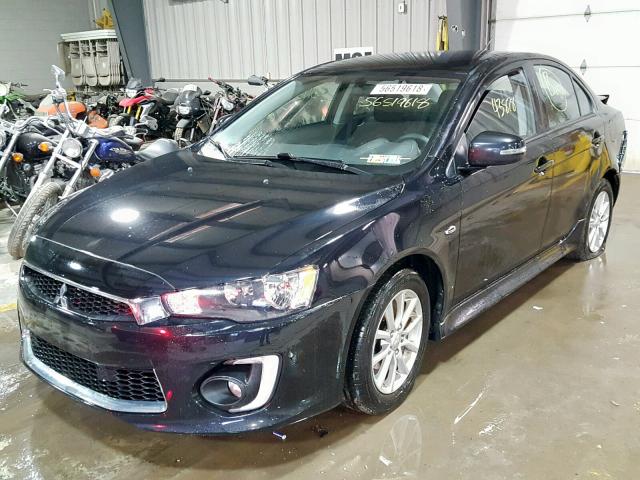 JA32V2FW4GU011246 - 2016 MITSUBISHI LANCER ES BLACK photo 2