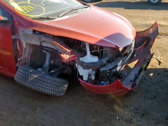 5NPDH4AE9DH440285 - 2013 HYUNDAI ELANTRA GL RED photo 9