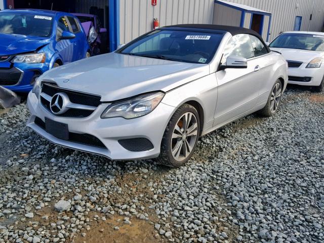 WDDKK5KF6EF263590 - 2014 MERCEDES-BENZ E 350 SILVER photo 2