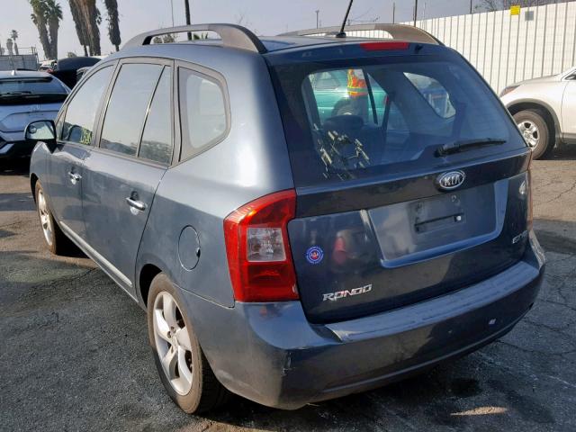 KNAFG526497273058 - 2009 KIA RONDO LX BLUE photo 3