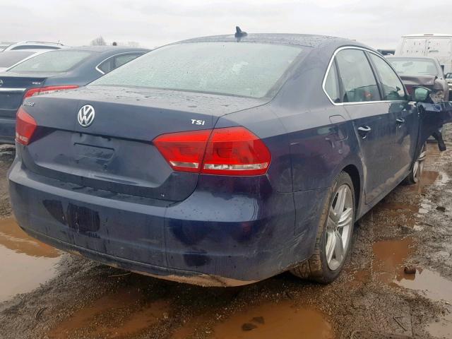 1VWBT7A31EC044951 - 2014 VOLKSWAGEN PASSAT SE BLUE photo 4