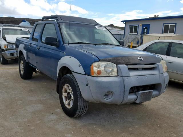 1N6ED27T31C300540 - 2001 NISSAN FRONTIER C BLUE photo 1