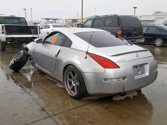 JN1AZ34E73T018910 - 2003 NISSAN 350Z COUPE SILVER photo 3