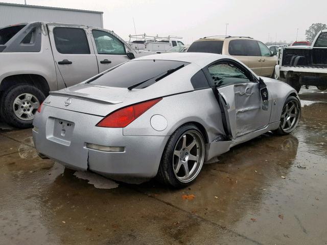 JN1AZ34E73T018910 - 2003 NISSAN 350Z COUPE SILVER photo 4