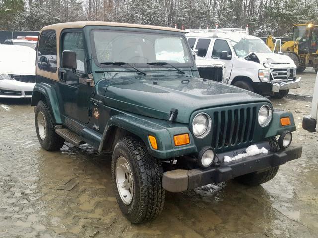 1J4FA59S0YP726351 - 2000 JEEP WRANGLER / GREEN photo 1