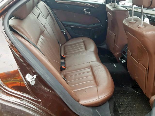 WDDHF9AB5AA171401 - 2010 MERCEDES-BENZ E 550 4MAT BROWN photo 6