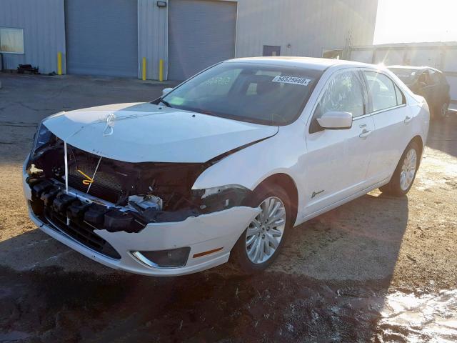 3FADP0L3XCR281494 - 2012 FORD FUSION HYB WHITE photo 2