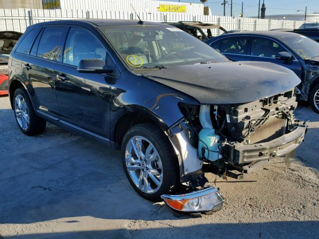 2FMDK3JC7EBA65547 - 2014 FORD EDGE SEL BLACK photo 1