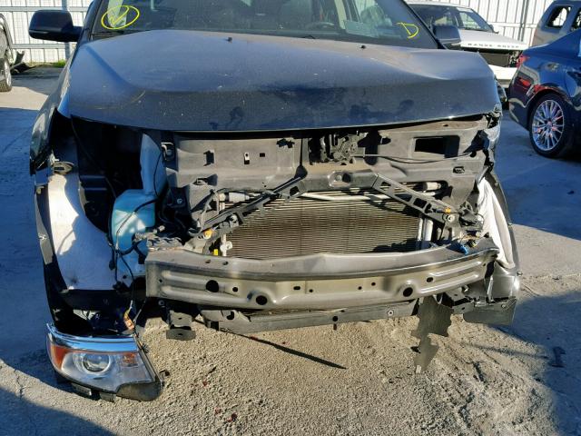 2FMDK3JC7EBA65547 - 2014 FORD EDGE SEL BLACK photo 9