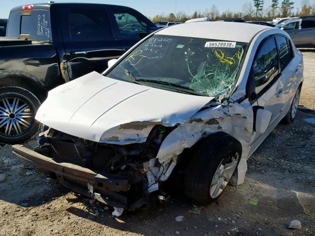 3N1AB6AP3CL757191 - 2012 NISSAN SENTRA 2.0 WHITE photo 2