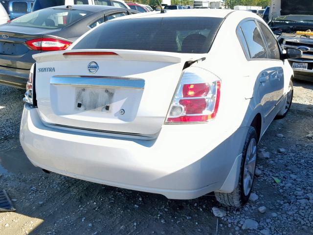 3N1AB6AP3CL757191 - 2012 NISSAN SENTRA 2.0 WHITE photo 4